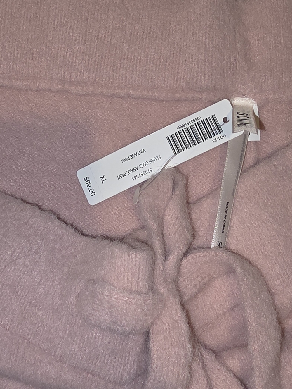 Soma Women's Soft Ribbed Loungewear Set - Dusty Pink - Picture 6 of 6